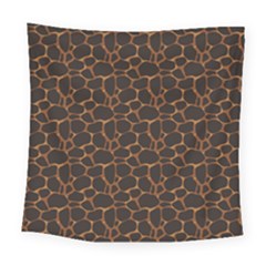 Animal Skin - Panther Or Giraffe - Africa And Savanna Square Tapestry (large) by DinzDas