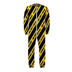 Warning Colors Yellow And Black - Police No Entrance 2 Onepiece Jumpsuit (kids) by DinzDas