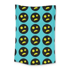 005 - Ugly Smiley With Horror Face - Scary Smiley Small Tapestry by DinzDas