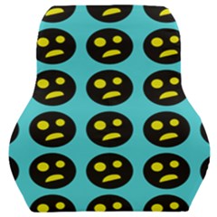 005 - Ugly Smiley With Horror Face - Scary Smiley Car Seat Back Cushion  by DinzDas