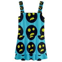 005 - Ugly Smiley With Horror Face - Scary Smiley Kids  Layered Skirt Swimsuit by DinzDas