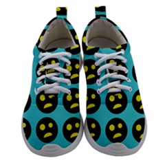 005 - Ugly Smiley With Horror Face - Scary Smiley Athletic Shoes by DinzDas