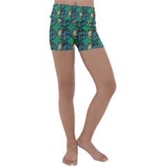 Bamboo Trees - The Asian Forest - Woods Of Asia Kids  Lightweight Velour Yoga Shorts by DinzDas