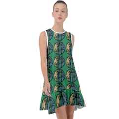 Bamboo Trees - The Asian Forest - Woods Of Asia Frill Swing Dress by DinzDas