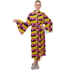 Haha - Nelson Pointing Finger At People - Funny Laugh Maxi Velour Kimono by DinzDas
