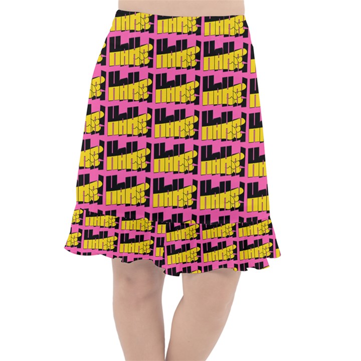 Haha - Nelson Pointing Finger At People - Funny Laugh Fishtail Chiffon Skirt