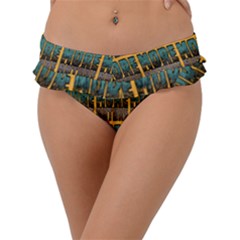 More Nature - Nature Is Important For Humans - Save Nature Frill Bikini Bottom by DinzDas
