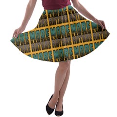 More Nature - Nature Is Important For Humans - Save Nature A-line Skater Skirt by DinzDas