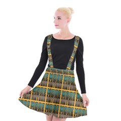More Nature - Nature Is Important For Humans - Save Nature Suspender Skater Skirt by DinzDas