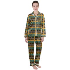 More Nature - Nature Is Important For Humans - Save Nature Satin Long Sleeve Pyjamas Set by DinzDas