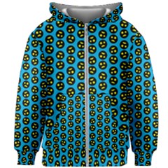 0059 Comic Head Bothered Smiley Pattern Kids  Zipper Hoodie Without Drawstring by DinzDas