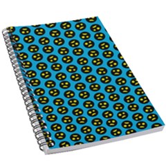 0059 Comic Head Bothered Smiley Pattern 5 5  X 8 5  Notebook by DinzDas