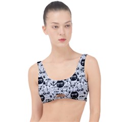 Cute Cat Faces Pattern The Little Details Bikini Top by TastefulDesigns