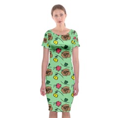 Lady Bug Fart - Nature And Insects Classic Short Sleeve Midi Dress by DinzDas