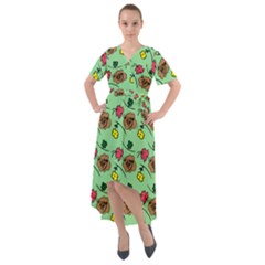 Lady Bug Fart - Nature And Insects Front Wrap High Low Dress by DinzDas