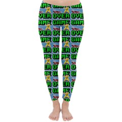 Game Over Karate And Gaming - Pixel Martial Arts Classic Winter Leggings by DinzDas