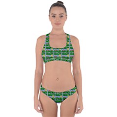 Game Over Karate And Gaming - Pixel Martial Arts Cross Back Hipster Bikini Set by DinzDas
