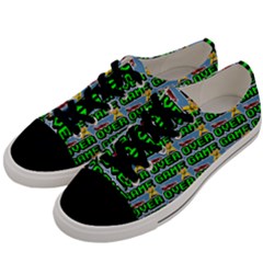 Game Over Karate And Gaming - Pixel Martial Arts Men s Low Top Canvas Sneakers by DinzDas