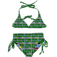 Game Over Karate And Gaming - Pixel Martial Arts Kids  Classic Bikini Set by DinzDas