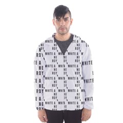 White And Nerdy - Computer Nerds And Geeks Men s Hooded Windbreaker by DinzDas