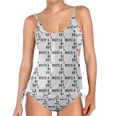White And Nerdy - Computer Nerds And Geeks Tankini Set by DinzDas