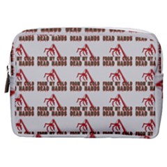 From My Dead Cold Hands - Zombie And Horror Make Up Pouch (medium) by DinzDas