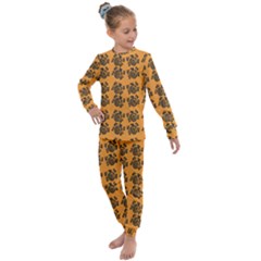 Inka Cultur Animal - Animals And Occult Religion Kids  Long Sleeve Set  by DinzDas