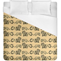 Inka Cultur Animal - Animals And Occult Religion Duvet Cover (king Size) by DinzDas