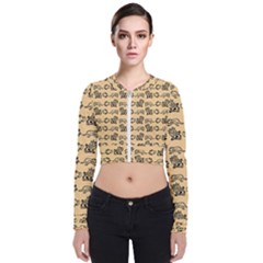 Inka Cultur Animal - Animals And Occult Religion Long Sleeve Zip Up Bomber Jacket by DinzDas