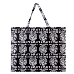 Inka Cultur Animal - Animals And Occult Religion Zipper Large Tote Bag by DinzDas