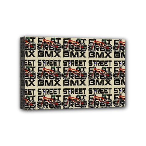 Bmx And Street Style - Urban Cycling Culture Mini Canvas 6  X 4  (stretched) by DinzDas