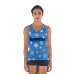 Winter Time And Snow Chaos Sport Tank Top  by DinzDas