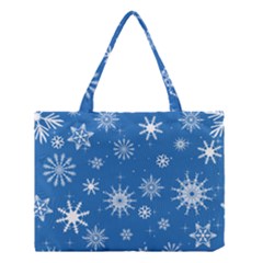 Winter Time And Snow Chaos Medium Tote Bag by DinzDas