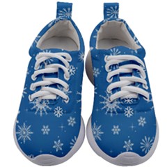 Winter Time And Snow Chaos Kids Athletic Shoes by DinzDas