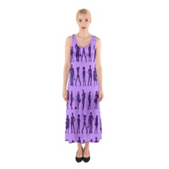 Normal People And Business People - Citizens Sleeveless Maxi Dress by DinzDas