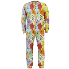 Abstract Flowers And Circle Onepiece Jumpsuit (men)  by DinzDas
