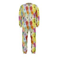 Abstract Flowers And Circle Onepiece Jumpsuit (kids) by DinzDas