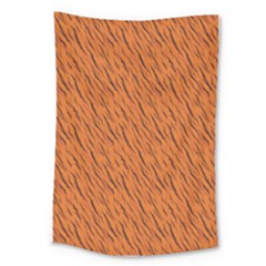 Animal Skin - Lion And Orange Skinnes Animals - Savannah And Africa Large Tapestry by DinzDas