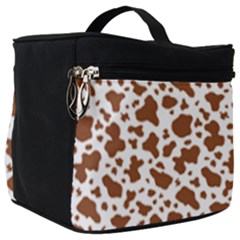 Animal Skin - Brown Cows Are Funny And Brown And White Make Up Travel Bag (big) by DinzDas