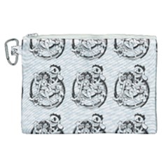 Monster Party - Hot Sexy Monster Demon With Ugly Little Monsters Canvas Cosmetic Bag (xl) by DinzDas