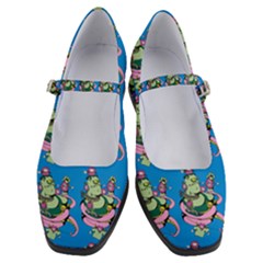 Monster And Cute Monsters Fight With Snake And Cyclops Women s Mary Jane Shoes by DinzDas