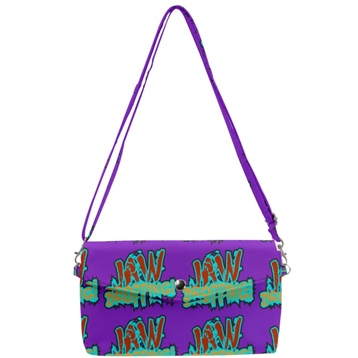 Jaw Dropping Comic Big Bang Poof Removable Strap Clutch Bag