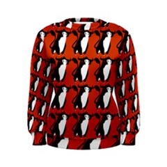  Bull In Comic Style Pattern - Mad Farming Animals Women s Sweatshirt by DinzDas