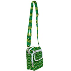 St Patricks Pattern Shoulder Strap Belt Bag by designsbymallika