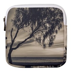 Coast Sunset Scene, Montevideo, Uruguay Mini Square Pouch by dflcprintsclothing