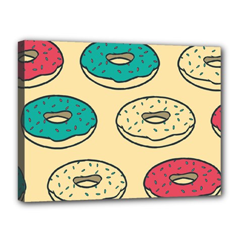 Donuts Canvas 16  X 12  (stretched) by Sobalvarro