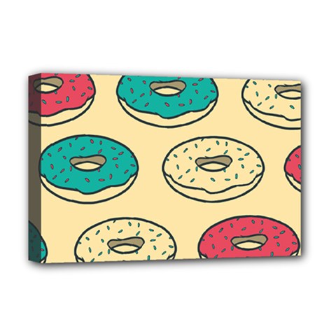 Donuts Deluxe Canvas 18  X 12  (stretched) by Sobalvarro