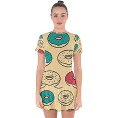 Donuts Drop Hem Mini Chiffon Dress by Sobalvarro