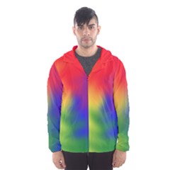Rainbow Colors Lgbt Pride Abstract Art Men s Hooded Windbreaker by yoursparklingshop