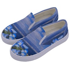 Floral Nature Kids  Canvas Slip Ons by Sparkle